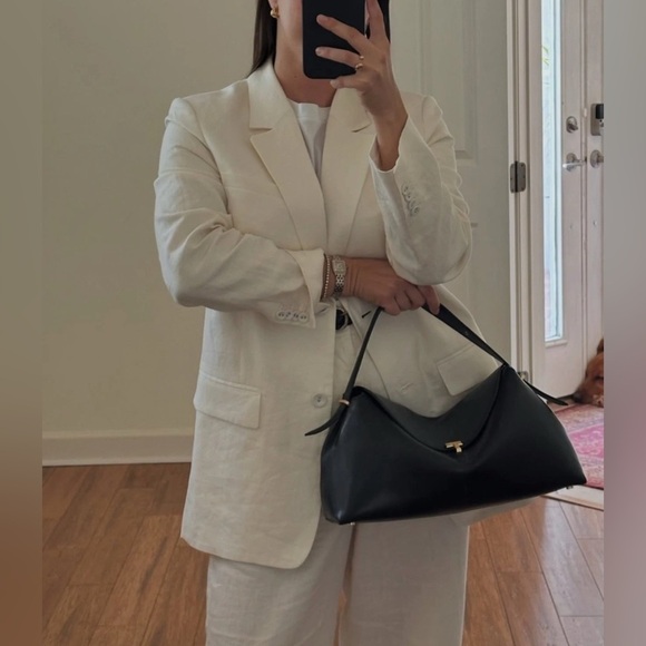 Everlane The Oversized Linen Cotton Blazer Womens 16 Bone Cream - Picture 15 of 15